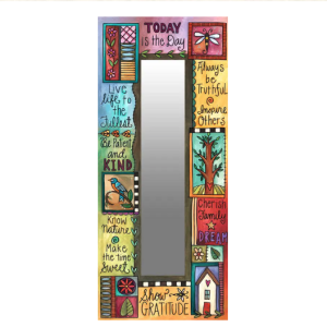 "Make It Count" Rectangular Mirror by Sincerely Sticks